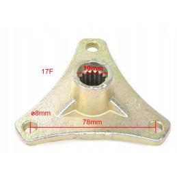 Wheel hub rear Chinese quad ATV 110 cm3 17 cutter