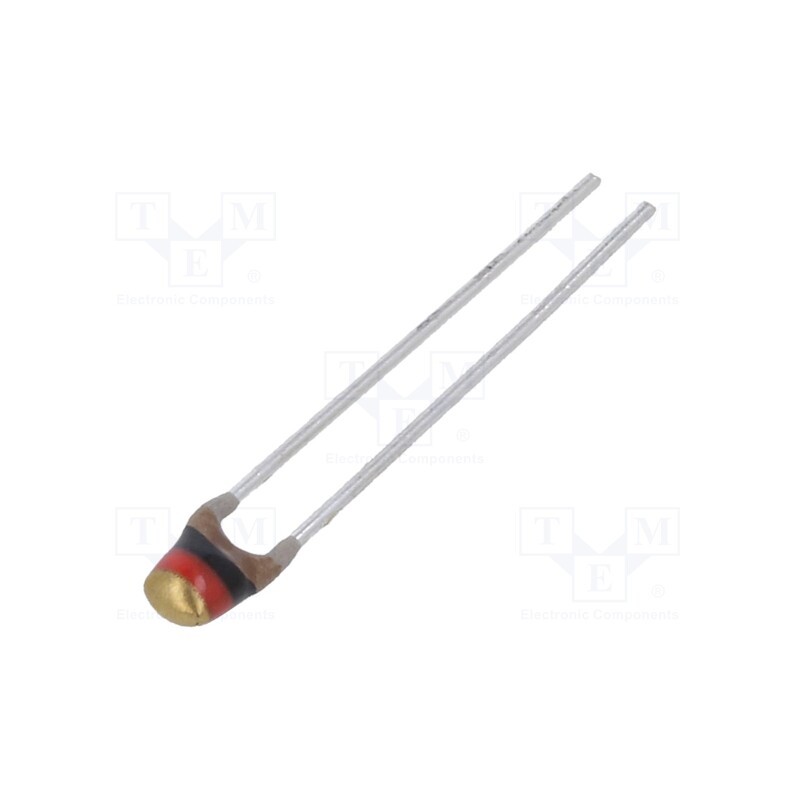 2 pcs x VISHAY - NTCLE100E3102JB0A - NTC thermistor, 1kΩ, THT, 3528K, -40÷125°C, ±5%, 500mW