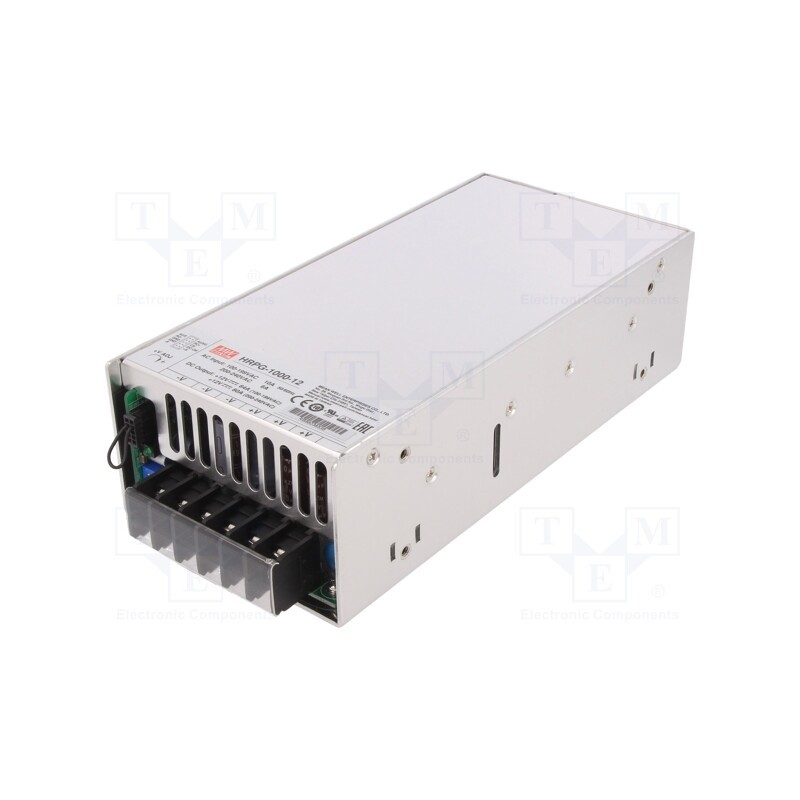 1 pcs x MEAN WELL - HRPG-1000-12 - Power supply: switched-mode, for building in,modular, 960W, 80A
