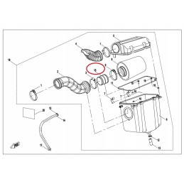 Air filter connector intake pipe cf moto cforc