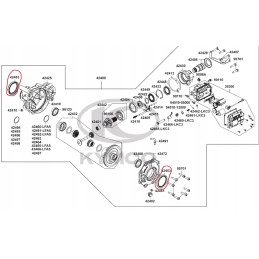 Front diff oil seal seal Kymco Maxxer MXU 450 465 550 700
