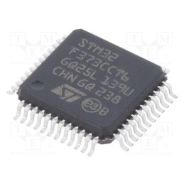 1 pcs x STMicroelectronics - STM32F373CCT6 - IC: ARM microcontroller, 72MHz, LQFP48, 2÷3.6VDC, -40÷85°C