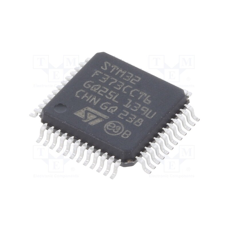 1 pcs x STMicroelectronics - STM32F373CCT6 - IC: ARM microcontroller, 72MHz, LQFP48, 2÷3.6VDC, -40÷85°C