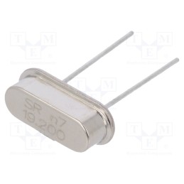 2 pcs x SR PASSIVES - 19.2M-49S-SR - Resonator: quartz, 19.2MHz, ±30ppm, 20pF, THT, HC49-S
