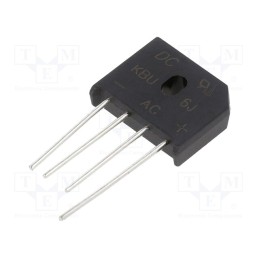 1 pcs x DC COMPONENTS - KBU6J - Bridge rectifier: single-phase, Urmax: 600V, If: 6A, Ifsm: 150A