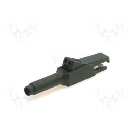 1 pcs x HIRSCHMANN T&M - MA 260 SH SW - Crocodile clip, 15A, black, Grip capac: max.6mm, Socket size: 4mm