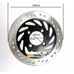 Brake disc front cross 240mm Defender Hurric