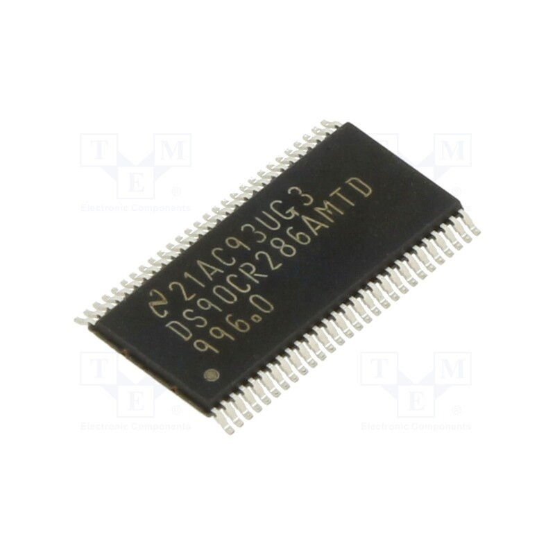 1 pcs x TEXAS INSTRUMENTS - DS90CR286AMTD/NOPB - IC: interface, line receiver, 1848Mbps, 3÷3.6VDC, LVDS, SMD, Ch: 28