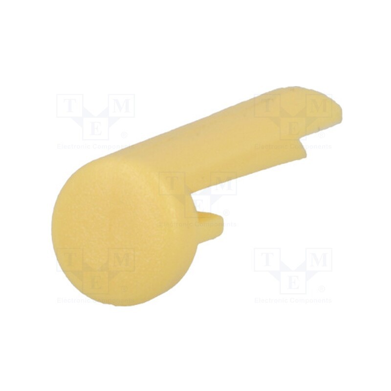 2 pcs x OKW - A1101004 - Pointer, plastic, yellow, push-in, pin, A10