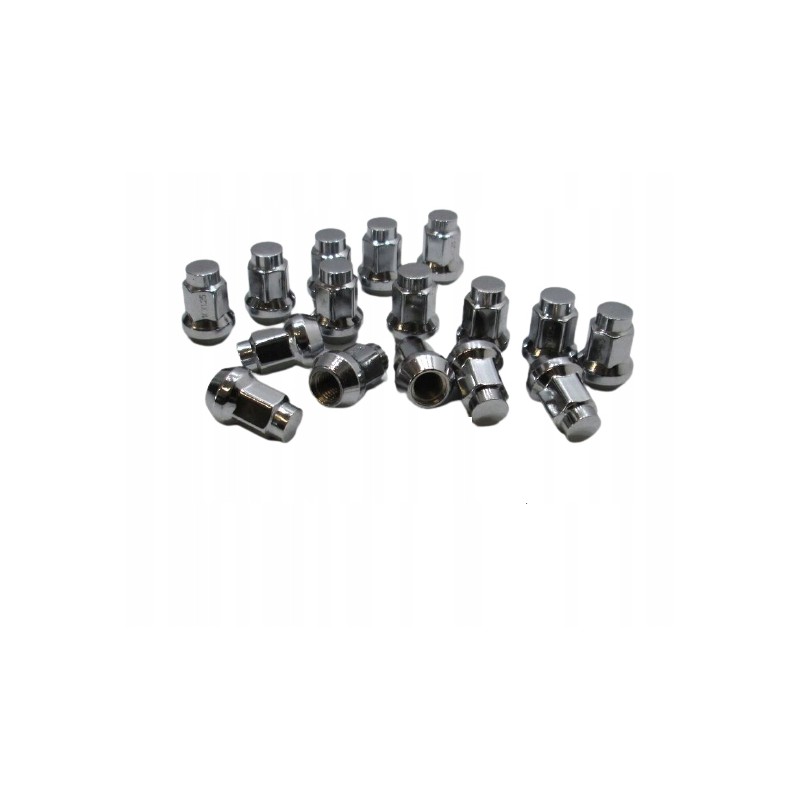 Chrome-plated conical nut for wheels thread 3 8 24 14mm wrench Polaris 13272
