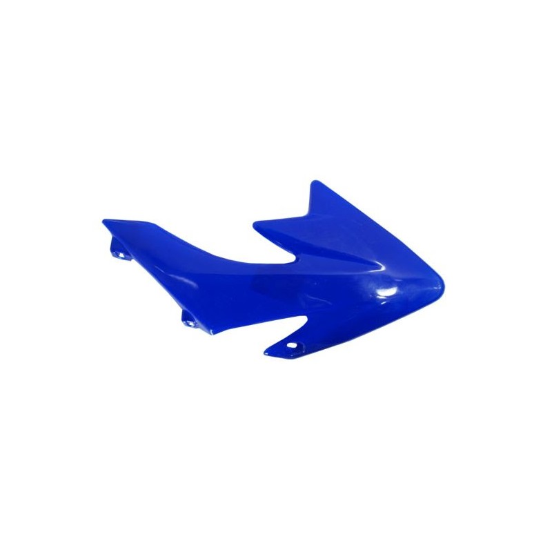 Plastic tank cross 125 left blue