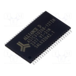 1 pcs x ALLIANCE MEMORY - AS7C31026B-12TIN - IC: SRAM memory, 1MbSRAM, 16kx8bit, 3.3V, 12ns, TSOP44 II