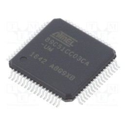 1 pcs x MICROCHIP TECHNOLOGY - AT89C51CC03CA-RDTUM - IC: microcontroller 8051, Interface: CAN 2.0A,CAN 2.0B,SPI,UART