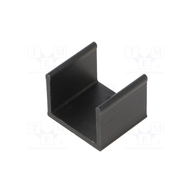 1 pcs x ALUTRONIC - PR17/15/SE - Heatsink: extruded, U, TO220, black, L: 15mm, W: 17mm, H: 13mm, 28K/W
