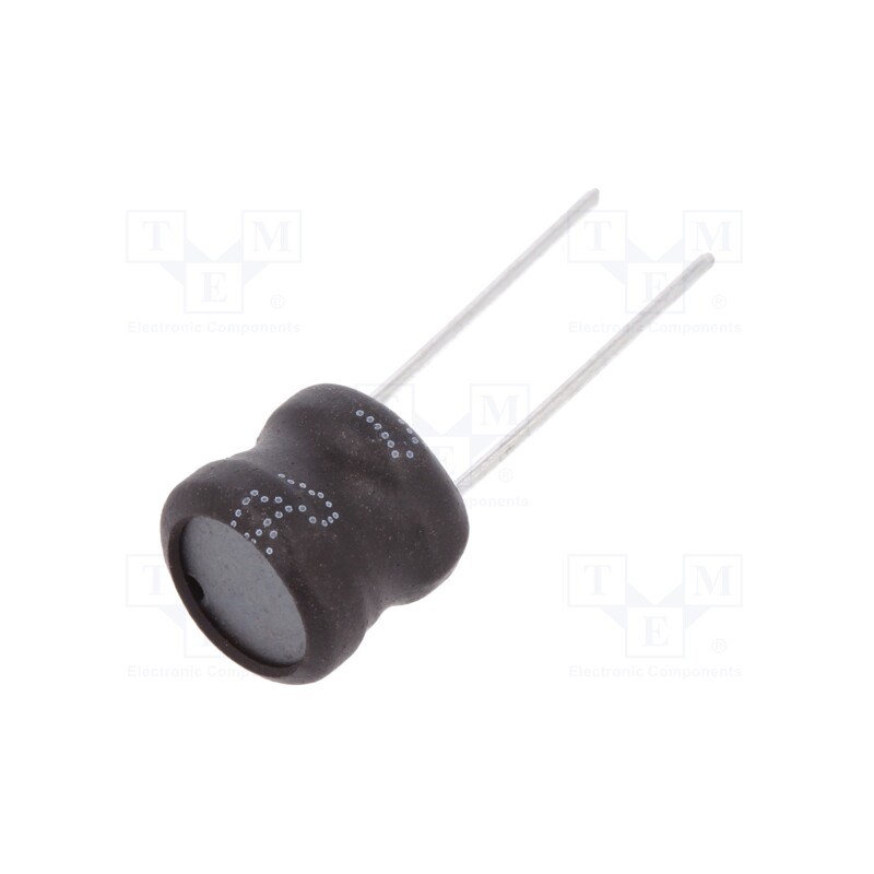 2 pcs x FERROCORE - COIL0807-0.1 - Inductor: wire, THT, 100uH, 1.5A, ±10%, Ø9.5x8.5mm, vertical