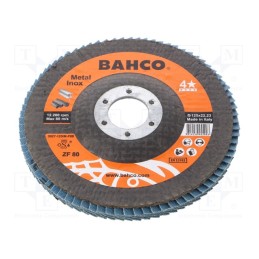 1 pcs x BAHCO - 3927-125IM-P80 - Flap grinding wheels, Ø: 125mm, Øhole: 22.23mm, Granularity: 80