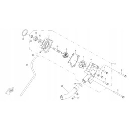 Water pump cover gasket atv quad cf moto 500