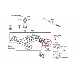 Kymco MXU 300 swing arm bearing repair kit