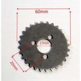 The timing gear is 4t, the minichoper timing gear is 28 teeth