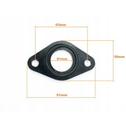 Ebonite o-ring seal for the intake manifold of the spigot