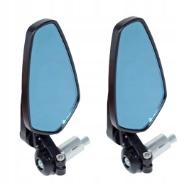 Set of black mirrors with handles LU1796