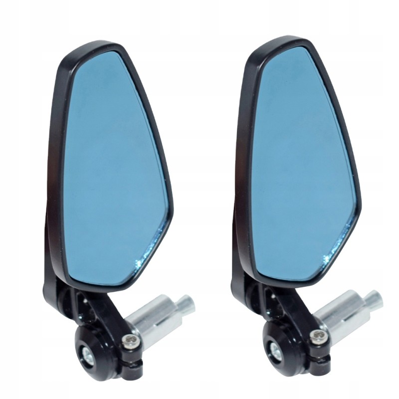 Set of black mirrors with handles LU1796