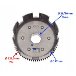 Atv shineray 250 stxe 4t clutch basket clutch