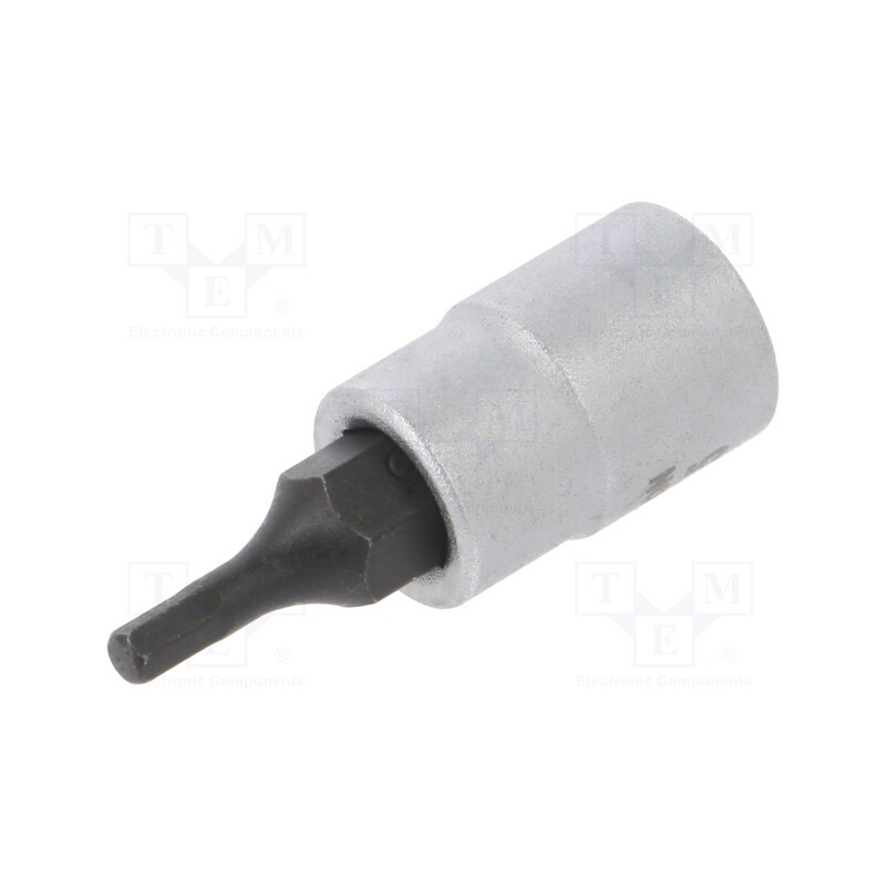 1 pcs x PROXXON - 23746 - Socket, hex key,socket spanner, HEX 2,5mm, 1/4', 33mm