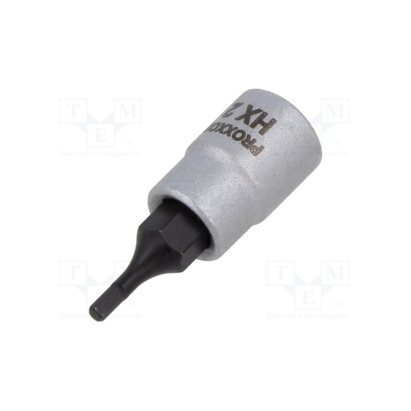 1 pcs x PROXXON - 23744 - Socket, hex key,socket spanner, HEX 2mm, 1/4', 33mm