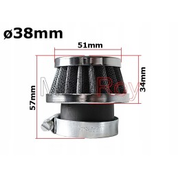 Air filter atv 110 125 35 38mm short
