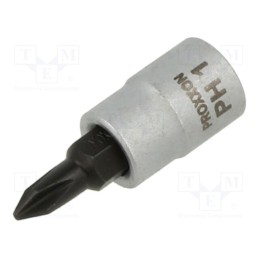 1 pcs x PROXXON - 23730 - Socket, socket spanner,Phillips, PH1, 1/4'