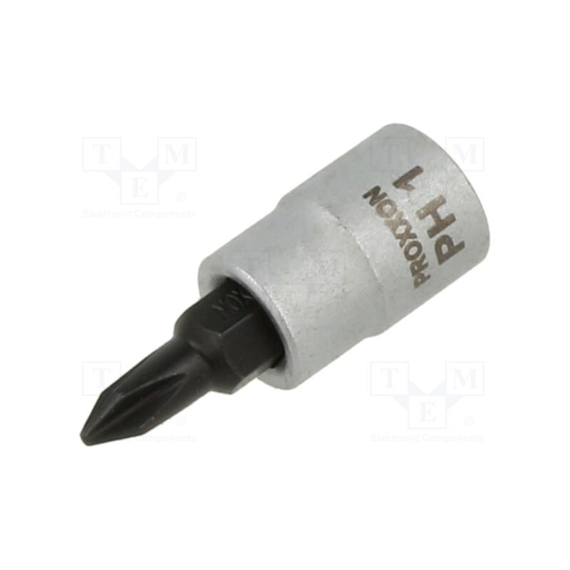 1 pcs x PROXXON - 23730 - Socket, socket spanner,Phillips, PH1, 1/4'