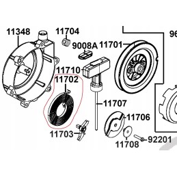 Kymco MXU 500 recoil starter spring