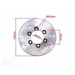 Brake disc atv 125 front fi 110mm fuxin wb