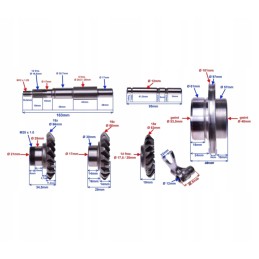 Atv loncin bashan bs250s 5 250 angle gear