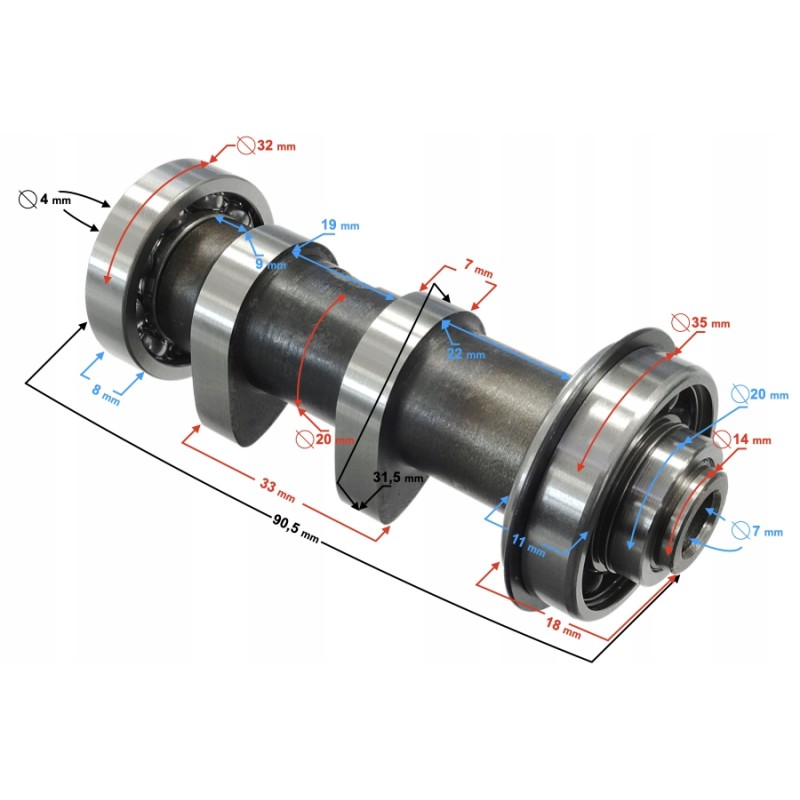 Camshaft gp1 blade r
