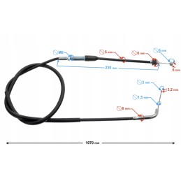 Throttle cable quad atv 4t 150 200 250 bashan