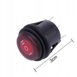 Switch universal switch 100 waterproof red on off on