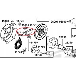 Kymco mxu 500 550 recoil starter