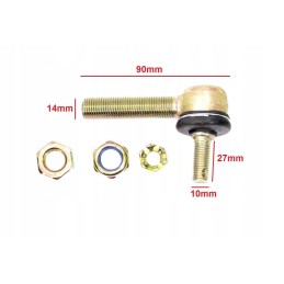 Swing arm pin atv 125 kxd m10 m14 hb