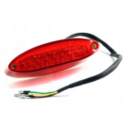 Rear lamp for sports quads, red glass