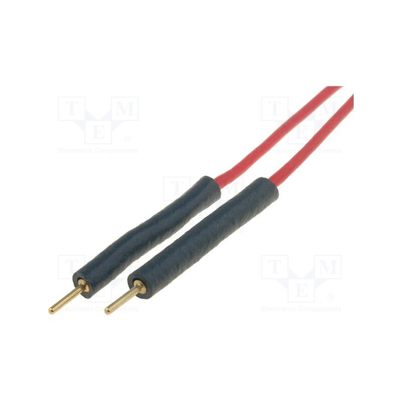 1 pcs x ELECTRO-PJP - 209078-MM-20-RT - Test acces: connection cable, 2A, 70VDC, red, Insulation: silicone