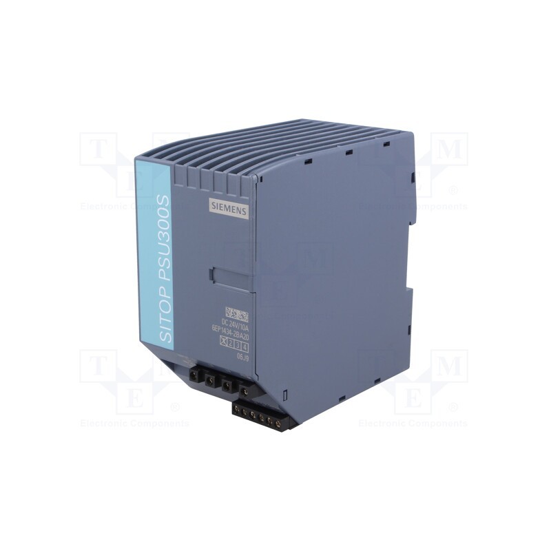 1 pcs x SIEMENS - 6EP1434-2BA20 - Power supply: switched-mode, for DIN rail, 240W, 24VDC, 10A, IP20
