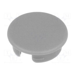 2 pcs x OKW - A4110008 - Cap, ABS, grey, push-in, round, A2510,A2609