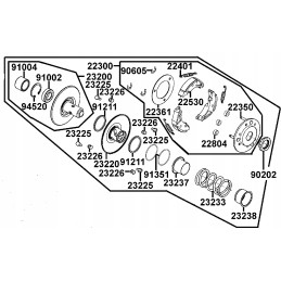 Kymco mxu kxr maxxer 250 300 clutch