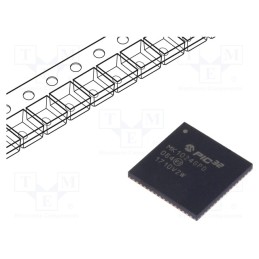 1 pcs x MICROCHIP TECHNOLOGY - PIC32MK1024GPD064-I/MR - IC: PIC microcontroller, 1024kB, 2.2÷3.6VDC, SMD, QFN64, PIC32