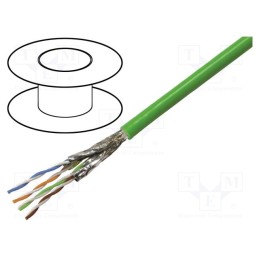 1 rol x HARTING - 9456001220 - Wire, S/FTP, 4x2x23AWG, industrial Ethernet,PROFINET, 6a, solid