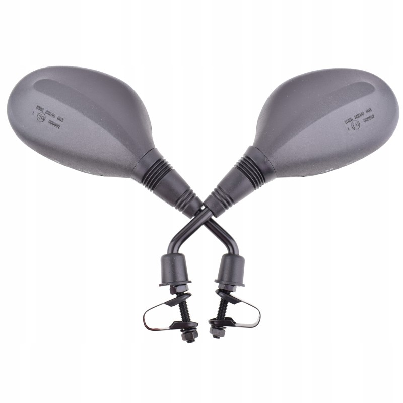 Articulated mirrors with atv cross enduro band