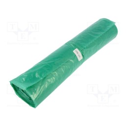 1 rol x PLAST - 03-02-12314 - Trash bags, polyetylene LD, green, 120l, 25pcs.