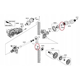 Nut 20mm angle gear kymco mxu 550 700
